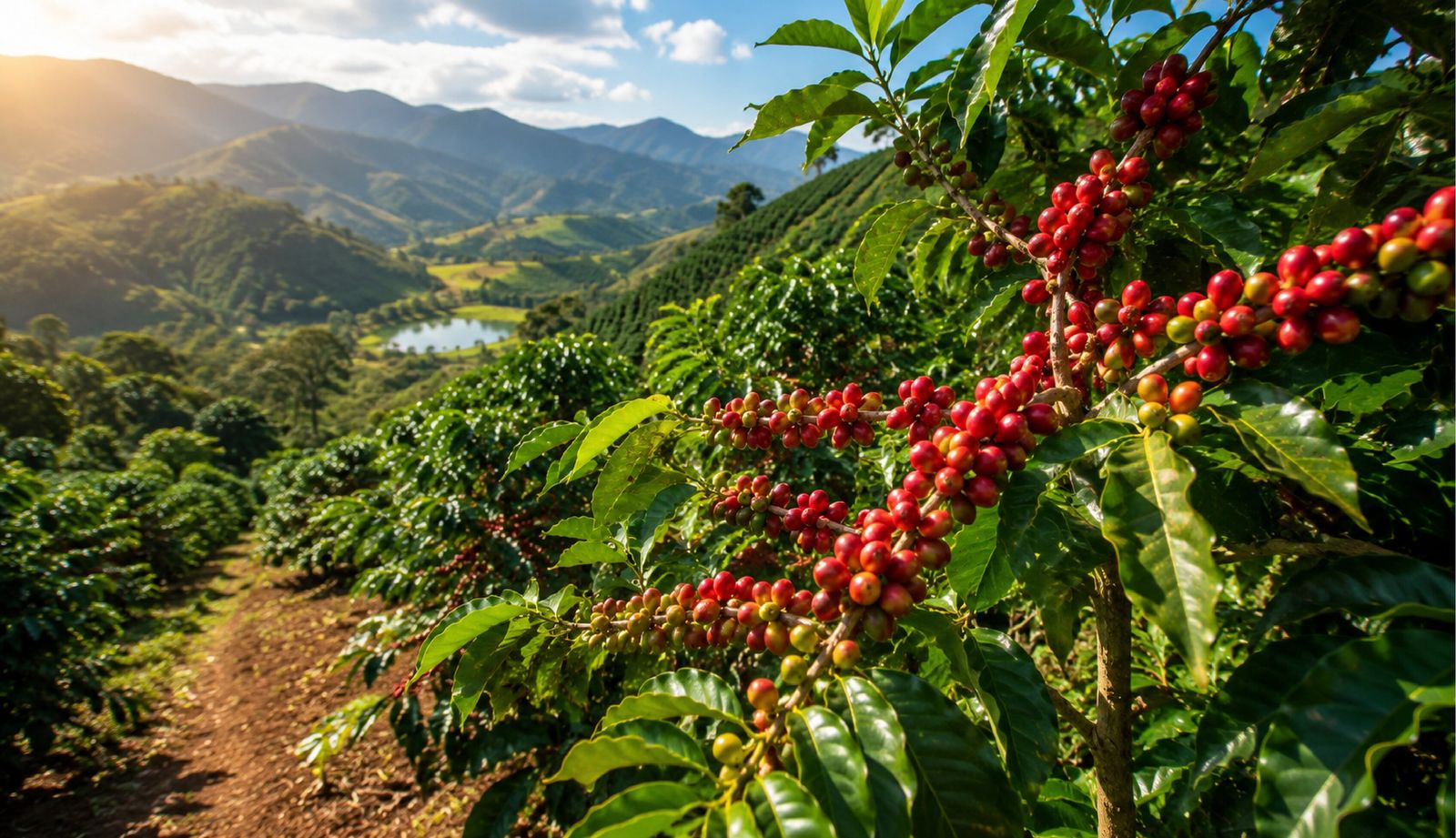 Coffee sourced from renowned growing regions