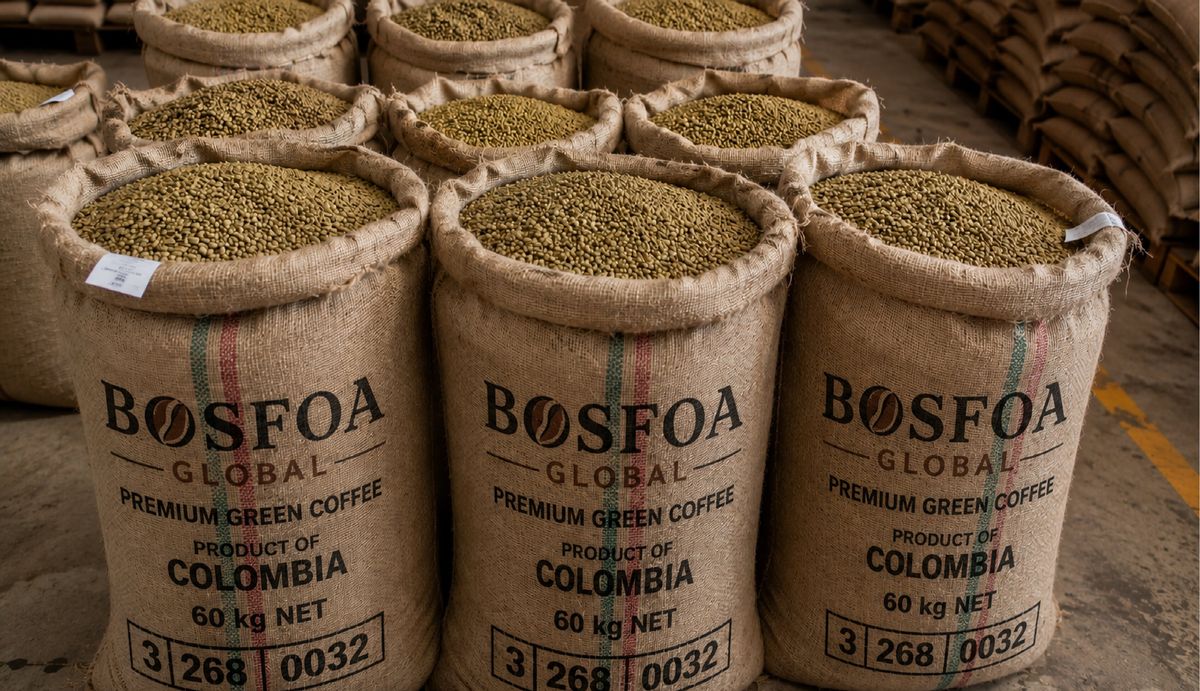 Premium green coffee beans